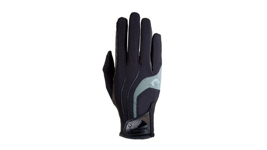 Roeckl Malia Gloves Black & Grey - Aitken's Saddlery