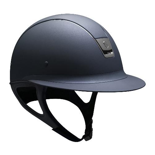 Samshield Miss Shield Shadowmatt Helmet Navy with Black Blazon - Aitken's Saddlery