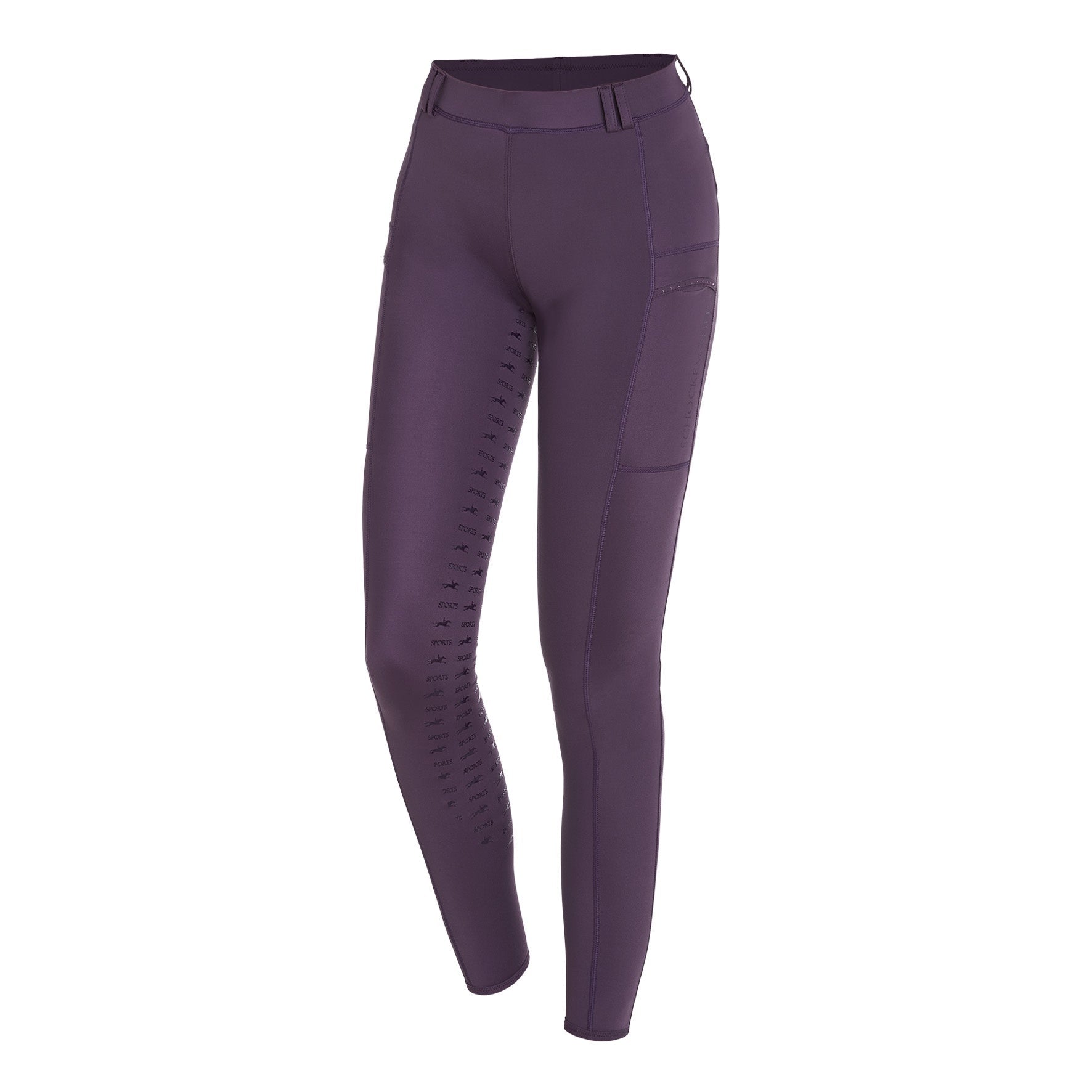 Schockemohle Air Pocket Riding Tights Mauve - Aitken's Saddlery