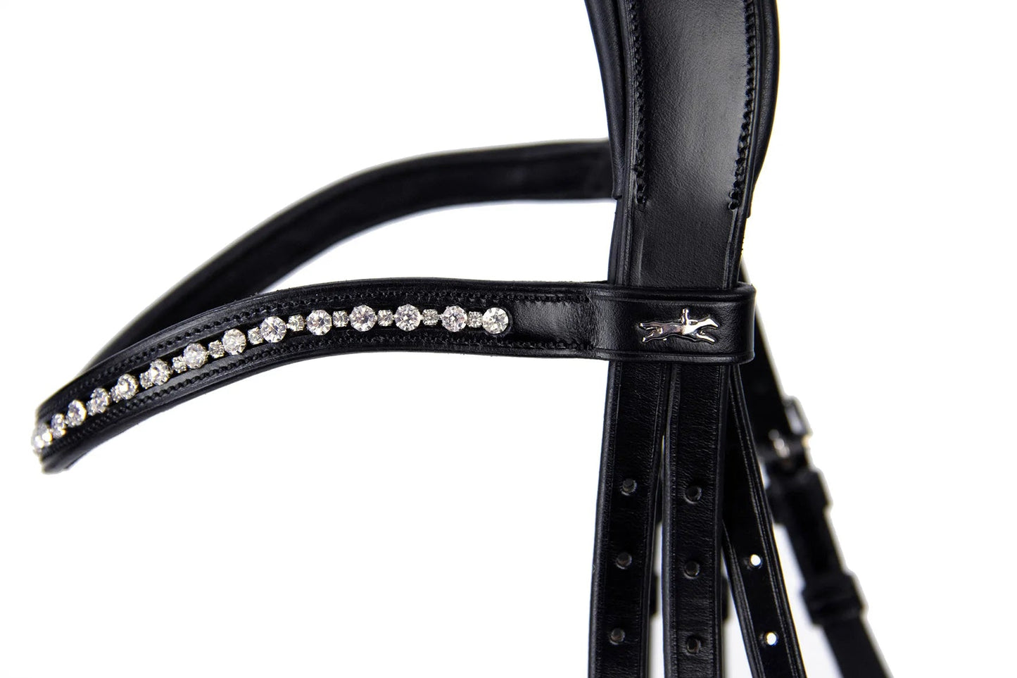 Schockemohle Brantford Black Patent with Silver Bridle - Aitken's Saddlery