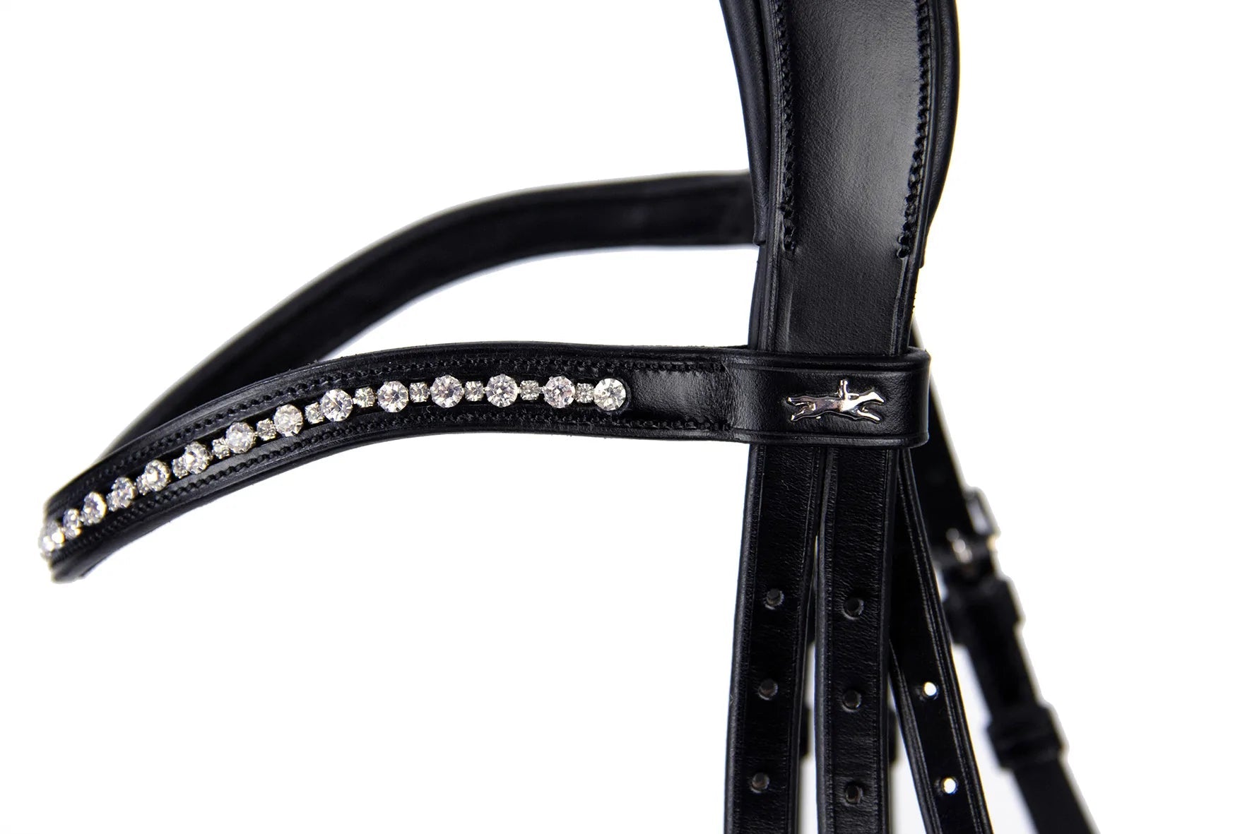 Schockemohle Brantford Black Patent with Silver Bridle - Aitken's Saddlery