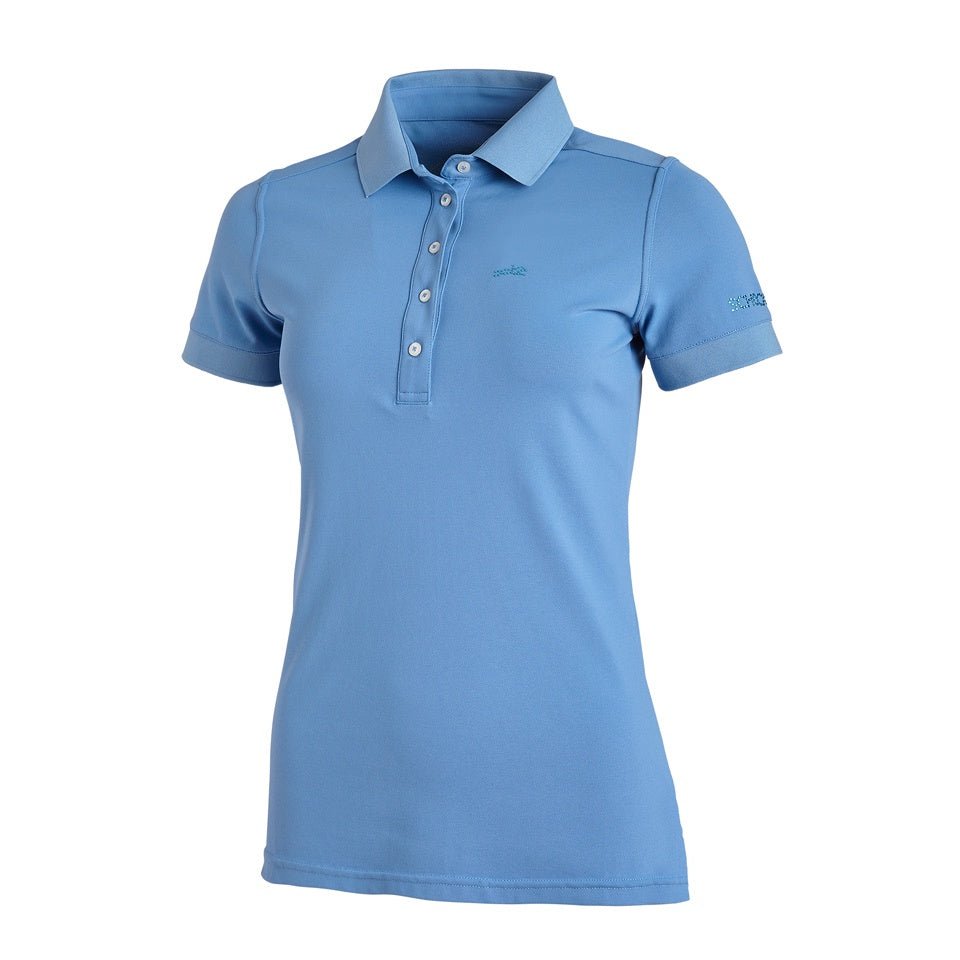 Schockemohle Madlin Style Ladies Polo Shirt Cloud Blue - Aitken's Saddlery