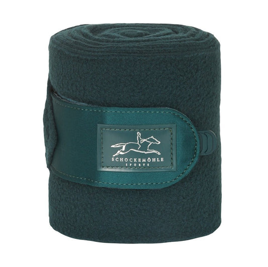 Schockemohle Polo Fleece Bandages Bottle Green - Aitken's Saddlery