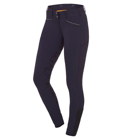 Schockemohle Summer Heather Ladies Breeches Dark Blue - Aitken's Saddlery