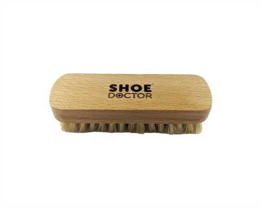 Shoe Doctor Brush Wooden Handle Natural Hog Bristle