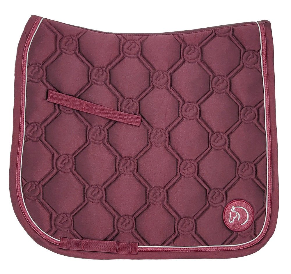Shimmer Saddlecloth Burgandy - Aitken's Saddlery