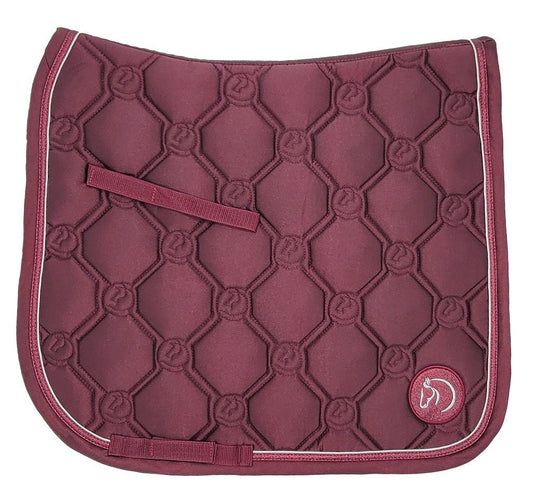 Shimmer Saddlecloth Burgandy - Aitken's Saddlery
