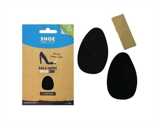 Shoe Doctor Sole Grips 3M Adhesive Black - Aitken's Saddlery