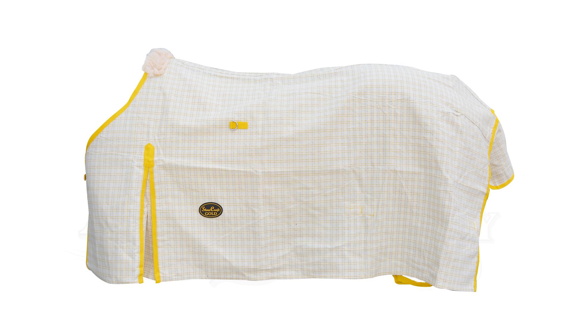 Showcraft Gold Canvas Ripstop Rug Cream Check - Aitken's Saddlery