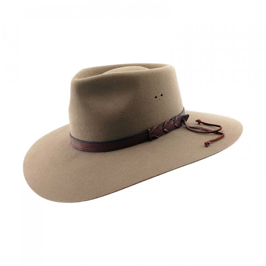 Statesman Big Australian Fur Felt Hat Sand - Aitken's Saddlery