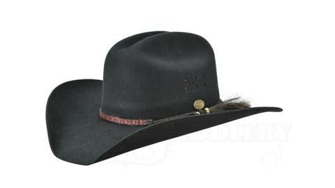 Statesman Great Divide Fur Felt Hat Black - Aitken's Saddlery