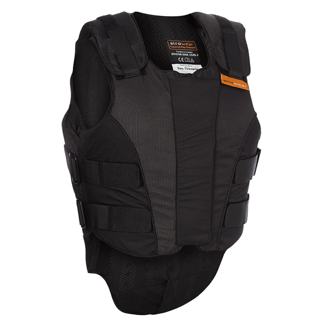 AIROWEAR MENS OUTLYNE BODY PROTECTOR BETA2009 LEVEL 3 SIZE M2 REGULÄR BLACK NEW | UK