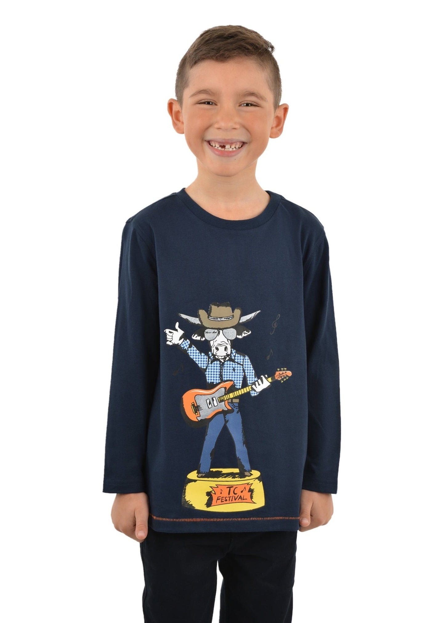 Thomas Cook Country Singer LS Boys Tee - Aitken's Saddlery