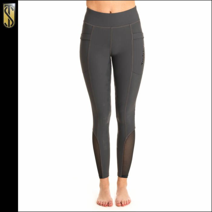 Tredstep Allegro Sport Tights Charcoal - Aitken's Saddlery