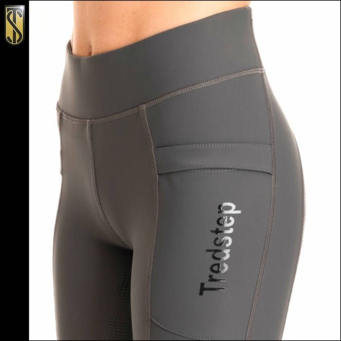 Tredstep Allegro Sport Tights Charcoal - Aitken's Saddlery