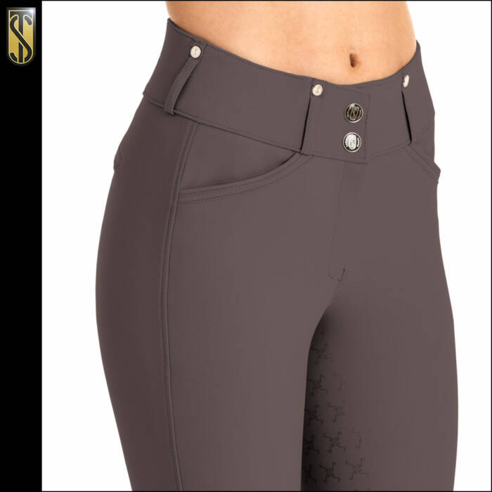 Tredstep Evolute FS Ladies Breeches Opal Grey - Aitken's Saddlery