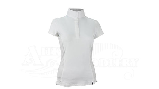 Tredstep Futura Ladies Short Sleeve Competition Shirt White - Aitken's Saddlery