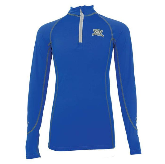 Woof Wear Young Rider Performance Shirt Electric Blue - Aitken's Saddlery