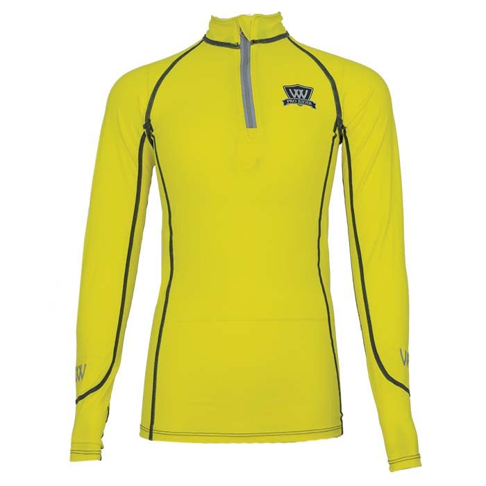 Woof Wear Young Rider Performance Shirt Yellow - Aitken's Saddlery