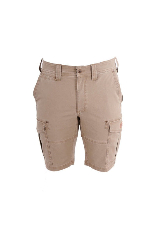 Wrangler Connor Cargo Mens Shorts Camel - Aitken's Saddlery
