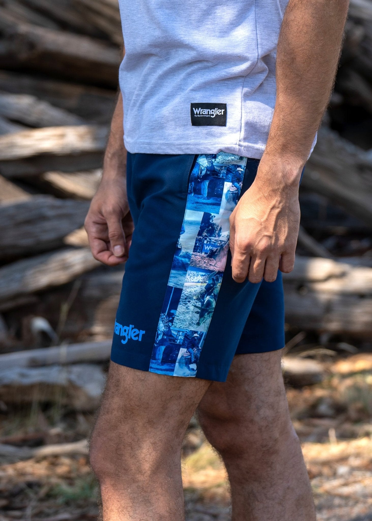 Wrangler Forster Boardshort Mens Navy - Aitken's Saddlery