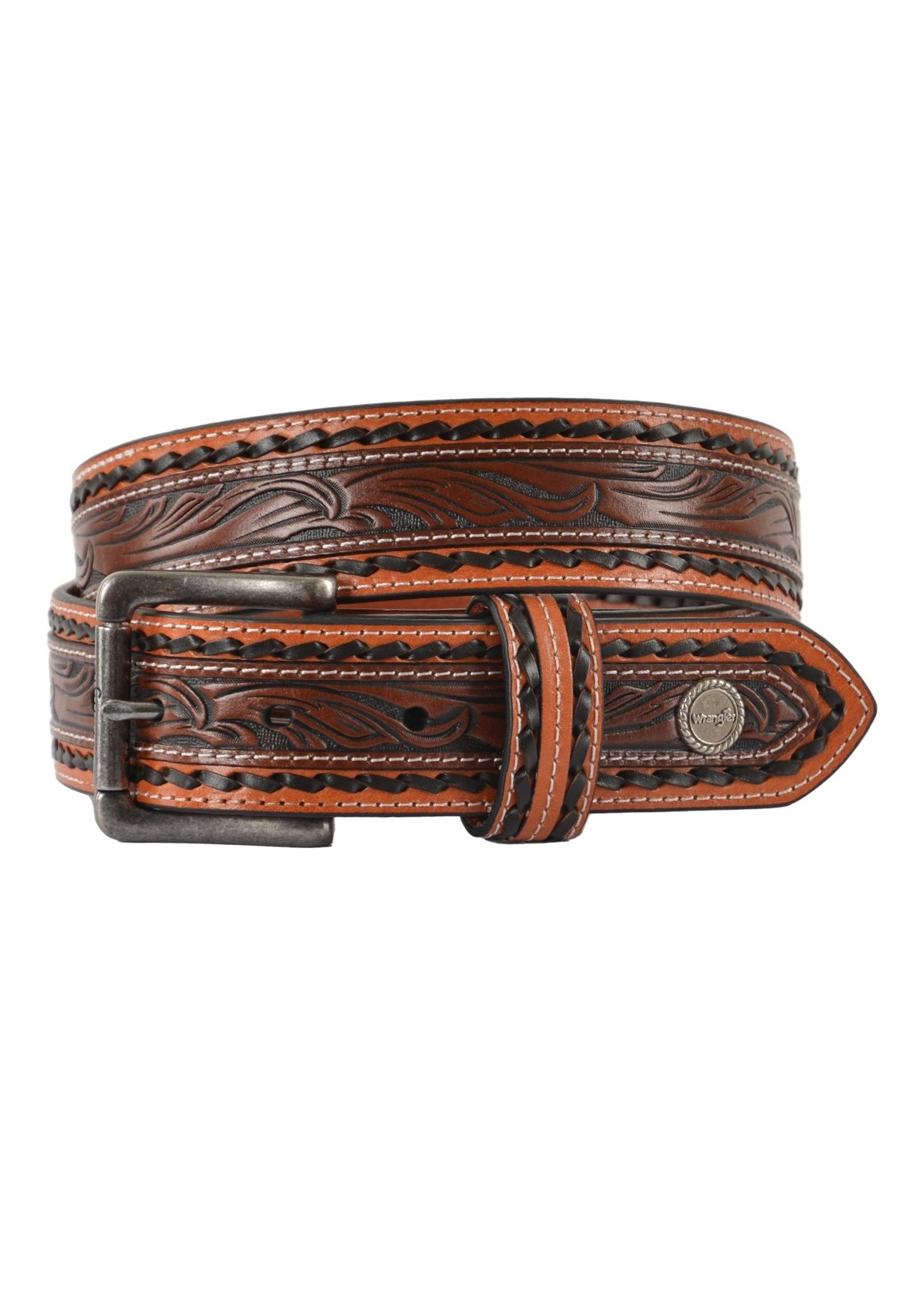 Wrangler Kyle Mens Belt Tan - Aitken's Saddlery